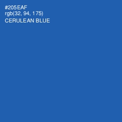 #205EAF - Cerulean Blue Color Image