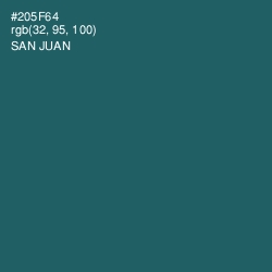 #205F64 - San Juan Color Image