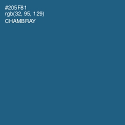 #205F81 - Chambray Color Image