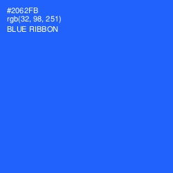 #2062FB - Blue Ribbon Color Image