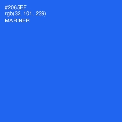 #2065EF - Mariner Color Image