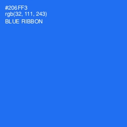 #206FF3 - Blue Ribbon Color Image