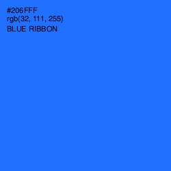 #206FFF - Blue Ribbon Color Image