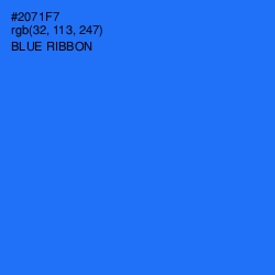 #2071F7 - Blue Ribbon Color Image