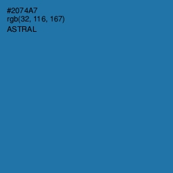 #2074A7 - Astral Color Image