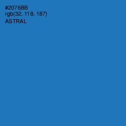 #2076BB - Astral Color Image