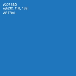 #2076BD - Astral Color Image