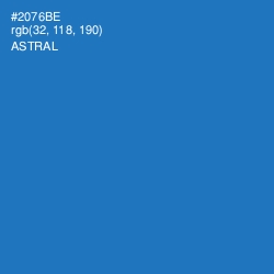 #2076BE - Astral Color Image