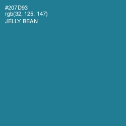 #207D93 - Jelly Bean Color Image