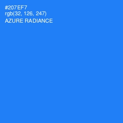 #207EF7 - Azure Radiance Color Image