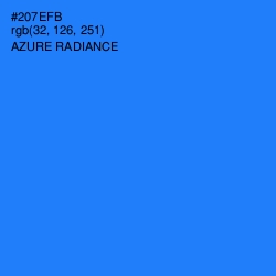 #207EFB - Azure Radiance Color Image