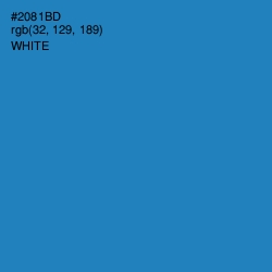 #2081BD - Boston Blue Color Image
