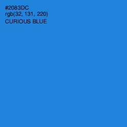 #2083DC - Curious Blue Color Image