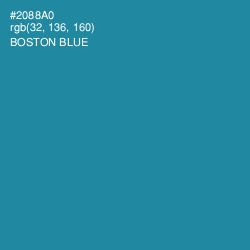 #2088A0 - Boston Blue Color Image