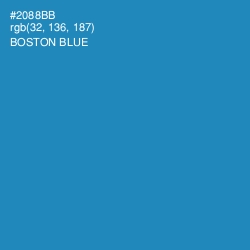 #2088BB - Boston Blue Color Image