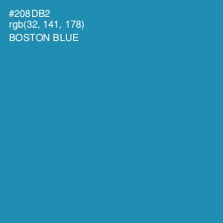 #208DB2 - Boston Blue Color Image