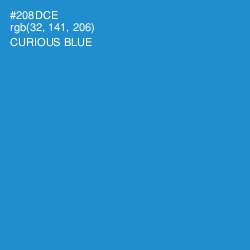 #208DCE - Curious Blue Color Image