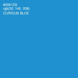 #2091D0 - Curious Blue Color Image