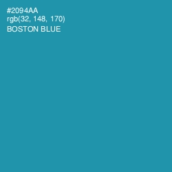 #2094AA - Boston Blue Color Image