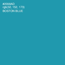 #2098AD - Boston Blue Color Image