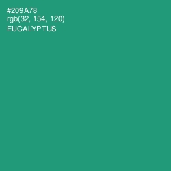 #209A78 - Eucalyptus Color Image