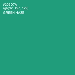 #209D7A - Green Haze Color Image