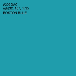 #209DAC - Boston Blue Color Image