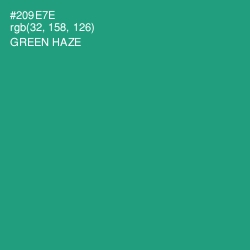 #209E7E - Green Haze Color Image