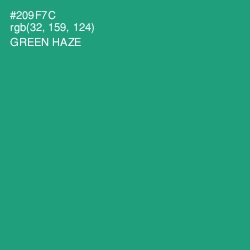 #209F7C - Green Haze Color Image