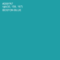 #209FA7 - Boston Blue Color Image