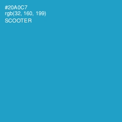 #20A0C7 - Scooter Color Image