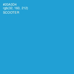 #20A0D4 - Scooter Color Image