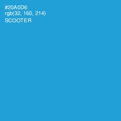 #20A0D6 - Scooter Color Image