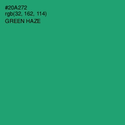 #20A272 - Green Haze Color Image