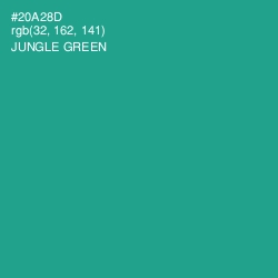 #20A28D - Jungle Green Color Image