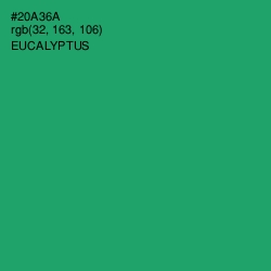#20A36A - Eucalyptus Color Image