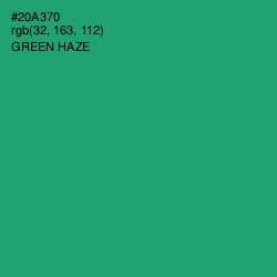 #20A370 - Green Haze Color Image