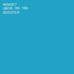 #20A3C7 - Scooter Color Image