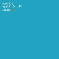 #20A4C1 - Scooter Color Image