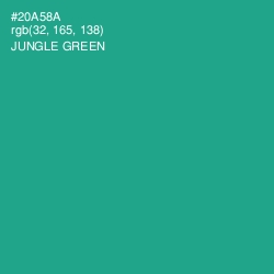 #20A58A - Jungle Green Color Image