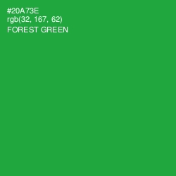 #20A73E - Forest Green Color Image