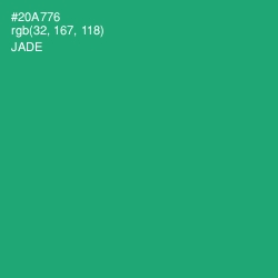 #20A776 - Jade Color Image