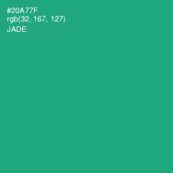 #20A77F - Jade Color Image