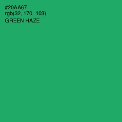 #20AA67 - Green Haze Color Image
