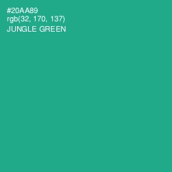 #20AA89 - Jungle Green Color Image