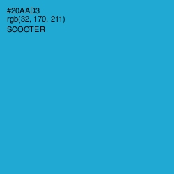 #20AAD3 - Scooter Color Image