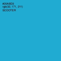 #20ABD3 - Scooter Color Image