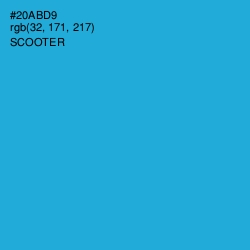 #20ABD9 - Scooter Color Image