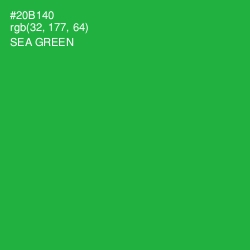 #20B140 - Sea Green Color Image