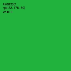 #20B23C - Forest Green Color Image